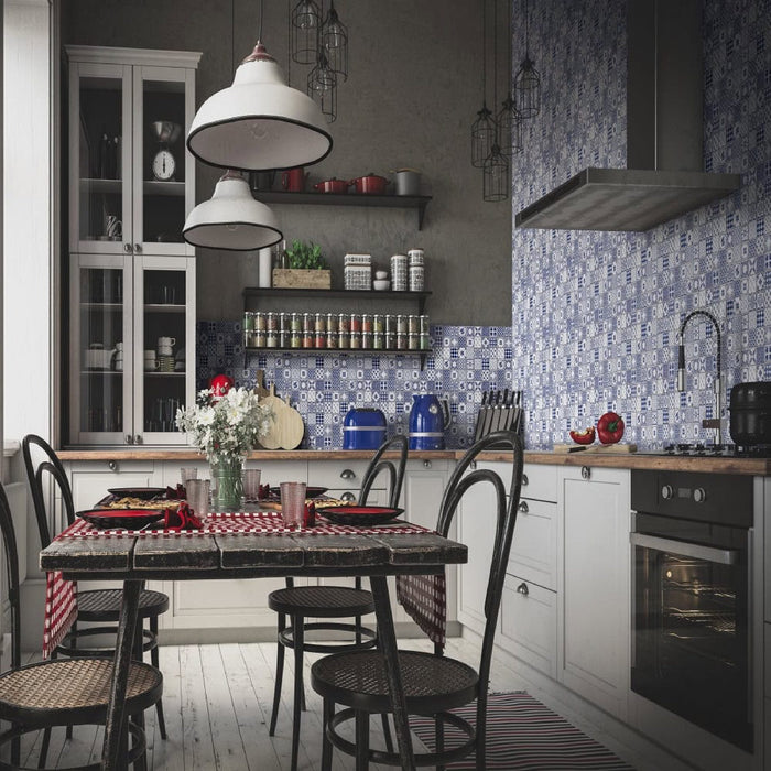 Copenhagen Blue Modern Wall Panel | 400mm x 2.6m x 8mm (Pack of 4)