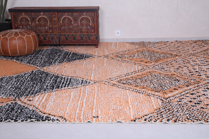 Orange Moroccan Rug - Hand Knotted Berber Rug - Custom Rug - custom moroccan rugs