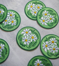 Daisies Embroidered Patch
