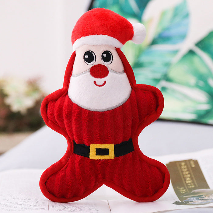 Delightful Santa Penguin Snowman Pet Toy - Perfect Plush Companion for Your Furry Friend