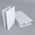 Duraklad Woodland Timber 18mm Division / H Bar 3m in White