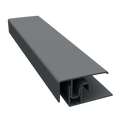 Duraklad Woodland Timber 2-Part Edge Trim 3m in Anthracite Grey