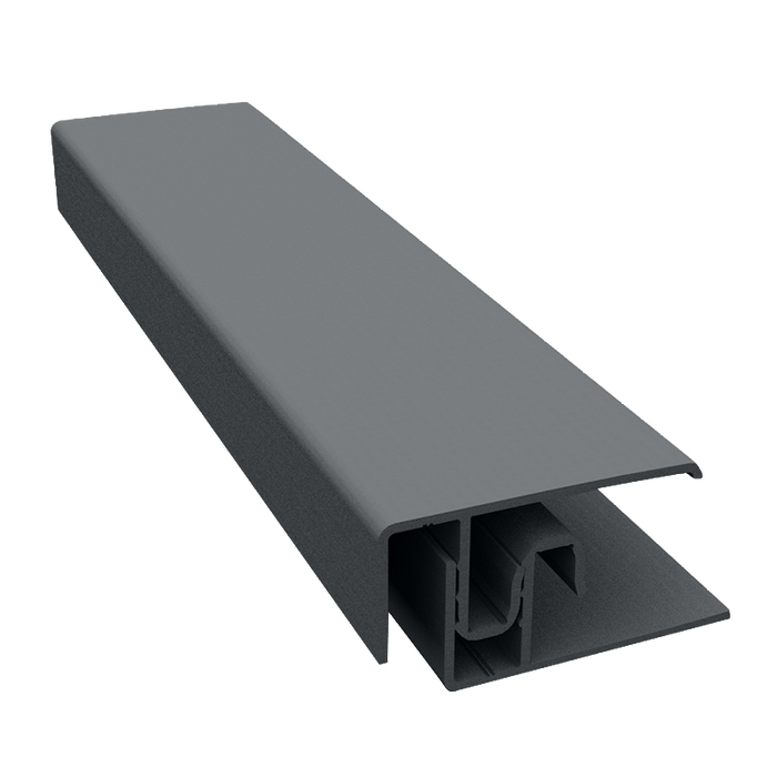 Duraklad Woodland Timber 2-Part Edge Trim 3m in Anthracite Grey