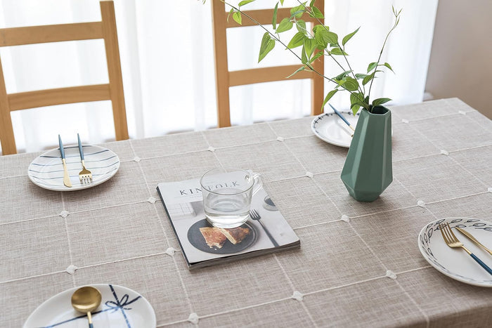 EMBROIDERED WATERPROOF TABLECLOTH