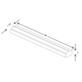 Fabuwood Allure Galaxy Frost Light Rail Molding 96"W