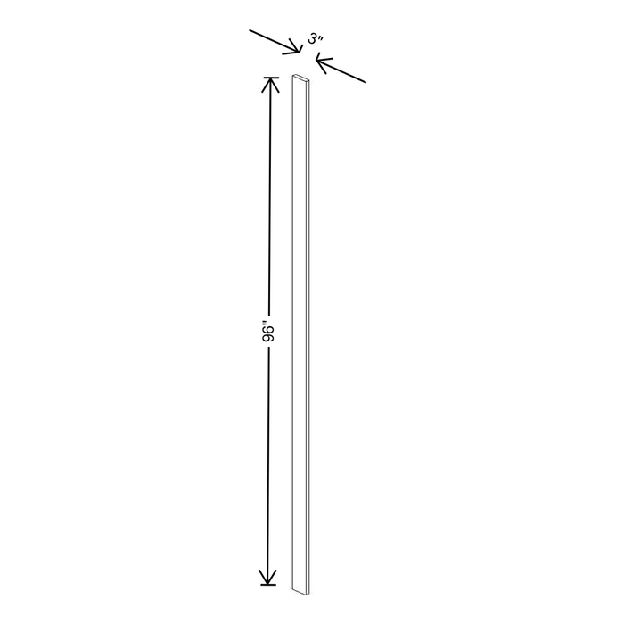 Fabuwood Allure Galaxy Frost Tall Filler 3”W x 96"H