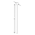 Fabuwood Allure Galaxy Frost Tall Filler 6”W x 96"H
