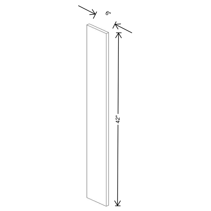 Fabuwood Allure Galaxy Frost Wall Filler 6”W x 42"H