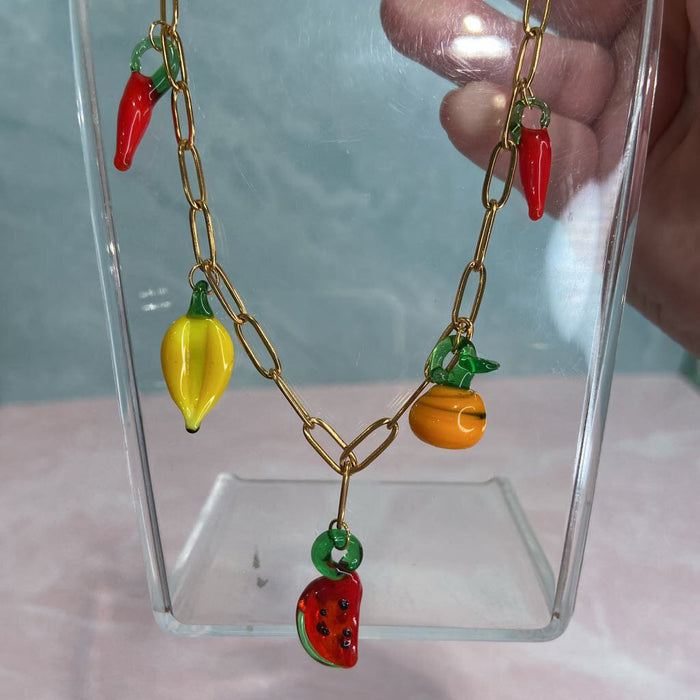 Farmers Market Charm Necklace