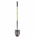 Green Thumb Round Point Garden Shovel Fiberglass Handle