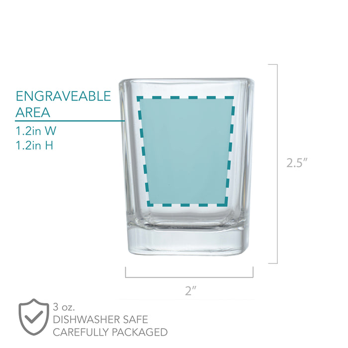 Groomsmen Shot Glass - Design: BG4