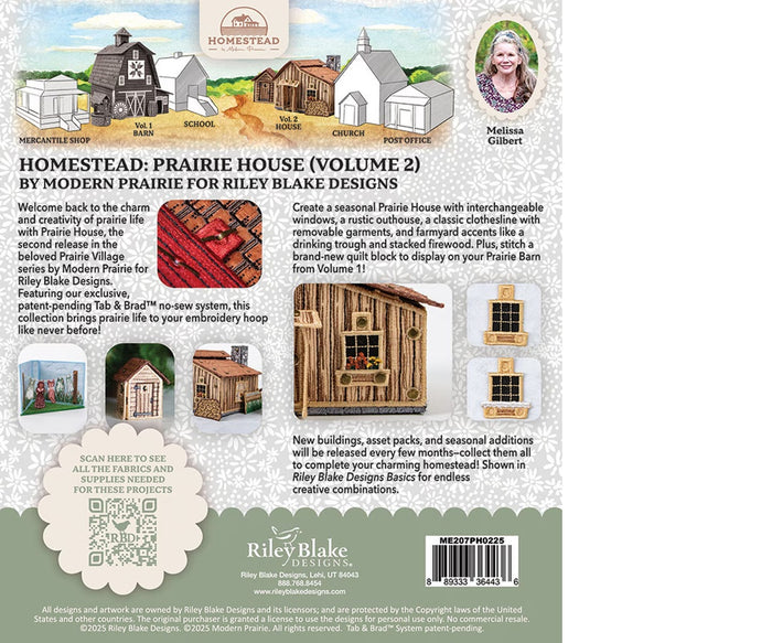 Homestead by Modern Prairie - Prairie House - Machine Embroidery - #2