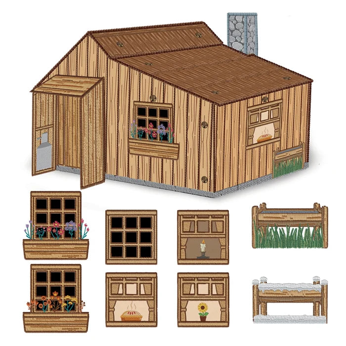Homestead by Modern Prairie - Prairie House - Machine Embroidery - #2