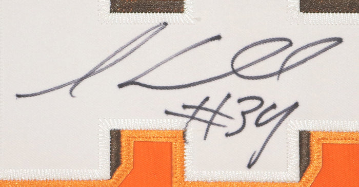 Isaiah Crowell Cleveland Browns Signed Autographed Orange #34 Jersey