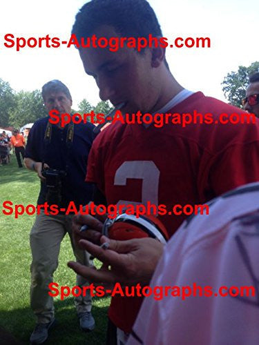Johnny Manziel Cleveland Browns Signed Autographed Speed Mini Helmet Authenticated Ink COA