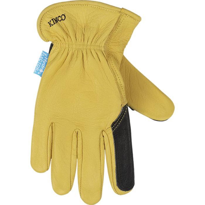 Kinco Hydroflector™ Water-Resistant Premium Grain Buffalo Driver With Double-Palm Glove