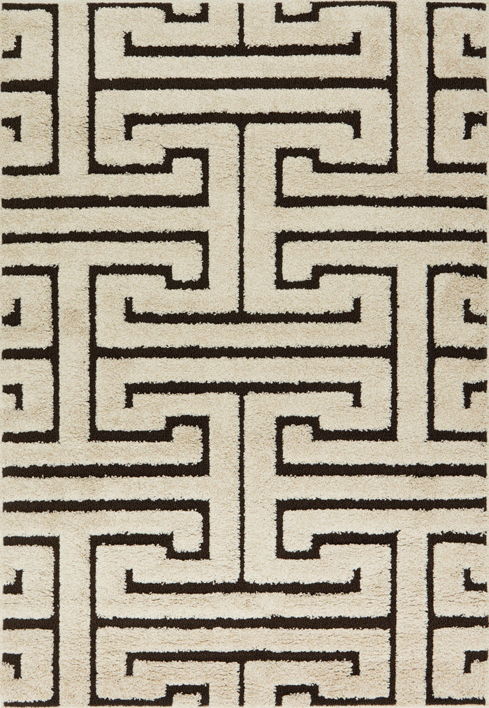 Loloi Enchant Rug | Ivory / Dark Brown Loloi