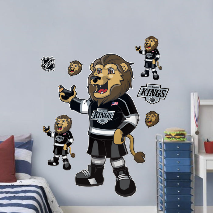 Los Angeles Kings Repositionable Wall Decal Set - Mascot