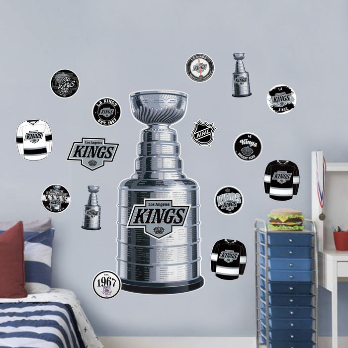 Los Angeles Kings Repositionable Wall Decal Set - STANLEY CUP