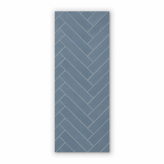 Matt Navy Chevron Wall Panel 250mm x 2.6m x 8mm (Pack of 4)