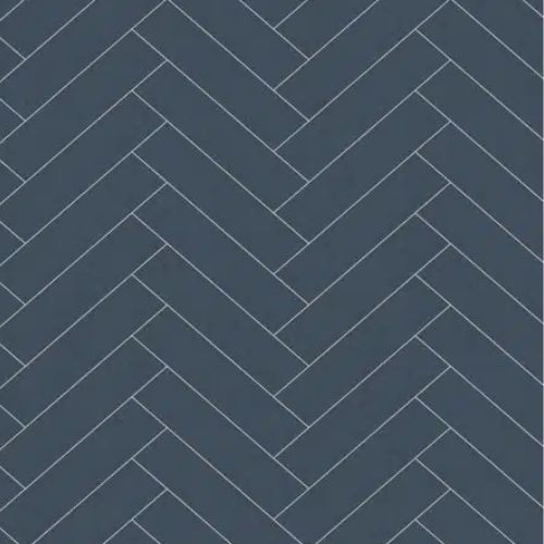 Matt Navy Chevron Wall Panel 250mm x 2.6m x 8mm (Pack of 4)