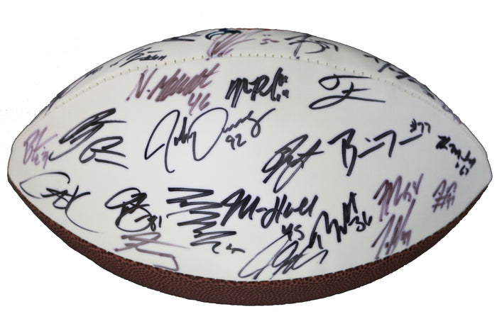 Miami Dolphins 2015 Team Signed Autographed White Panel Logo Football Authenticated Ink COA Tannehill