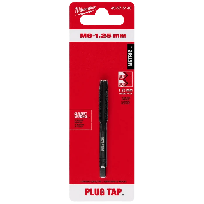 Milwaukee Straight Flute Plug Taps