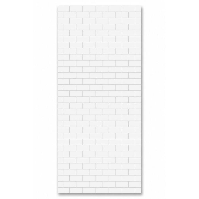 Mini metro Tile White | 8mm X 250mm X 2.6m (Pack of 4)