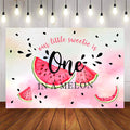 Mocsicka Sweet Watermelon Happy 1st Birthday Party Banners-Mocsicka Party