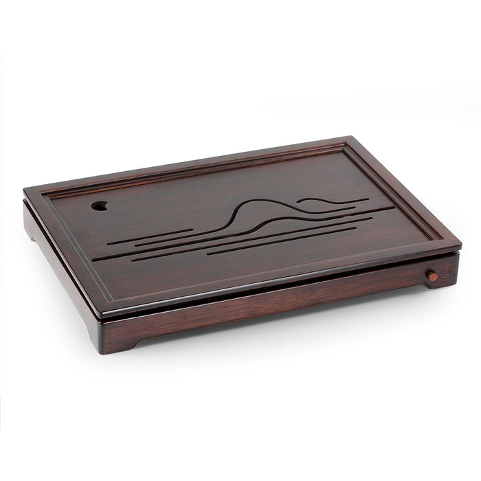 Moon&Mountains Bamboo Tea Tray 19.5*13.3*2.6in(49.5*33.8*6.5cm)