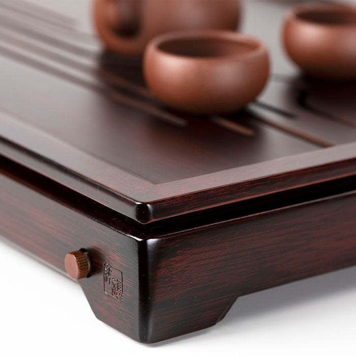 Moon&Mountains Bamboo Tea Tray 19.5*13.3*2.6in(49.5*33.8*6.5cm)