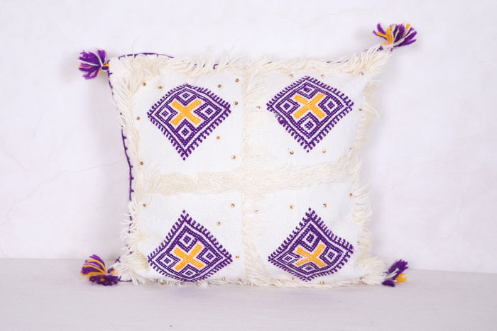 Moroccan kilim pillow 14.9 INCHES X 14.9 INCHES - kilim pillow