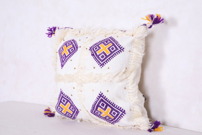 Moroccan kilim pillow 14.9 INCHES X 14.9 INCHES - kilim pillow