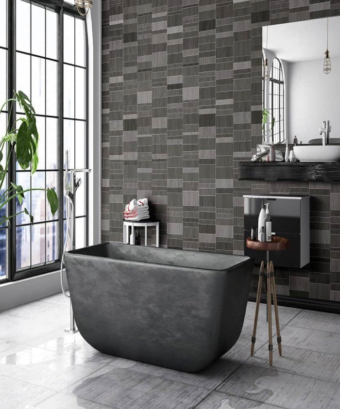 Nassau Dark Brown Modern Wall Panel | 250mm x 2.6m x 8mm (Pack of 4)