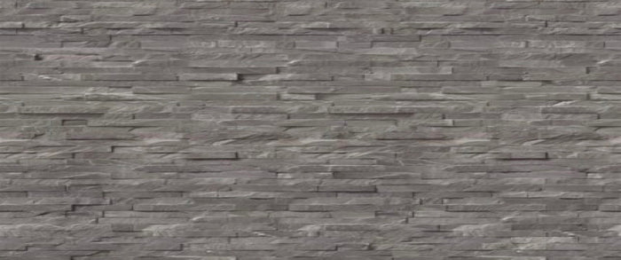 Natural Anthracite Brick Wall Panel 250mm x 2.6m x 8mm (Pack of 4)