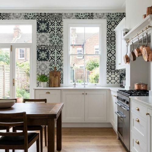 Patchwork Black Wall Panel 250mm x 2.6m x 8mm (Pack of 4)