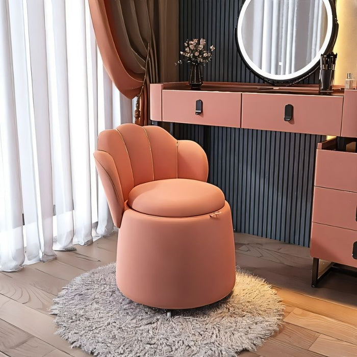 Puisa Accent Chair - 17.3" x 23.6" / 44 x 60cm / Pink - Level Decor