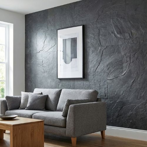 Quartz Anthracite Grey Wall Panel 1000mm x 2.4m x 10mm