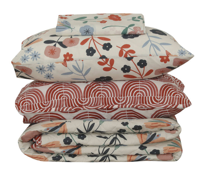 Quilted Comforter Set 6 Pcs Design 909 - Nishat Creative Store