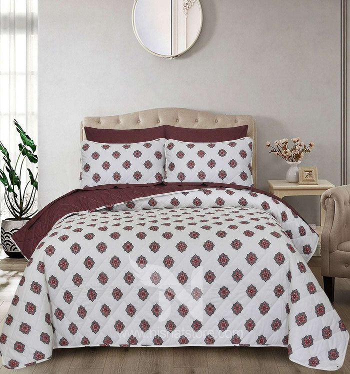 Quilted Comforter Set 6 Pcs Design 918 - Nishat Creative Store