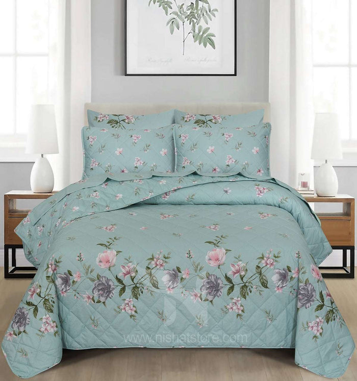 Quilted Comforter Set 6 Pcs Design 941 - Nishat Creative Store