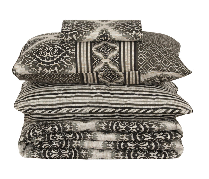 Quilted Comforter Set 6 Pcs Design 950 - Nishat Creative Store