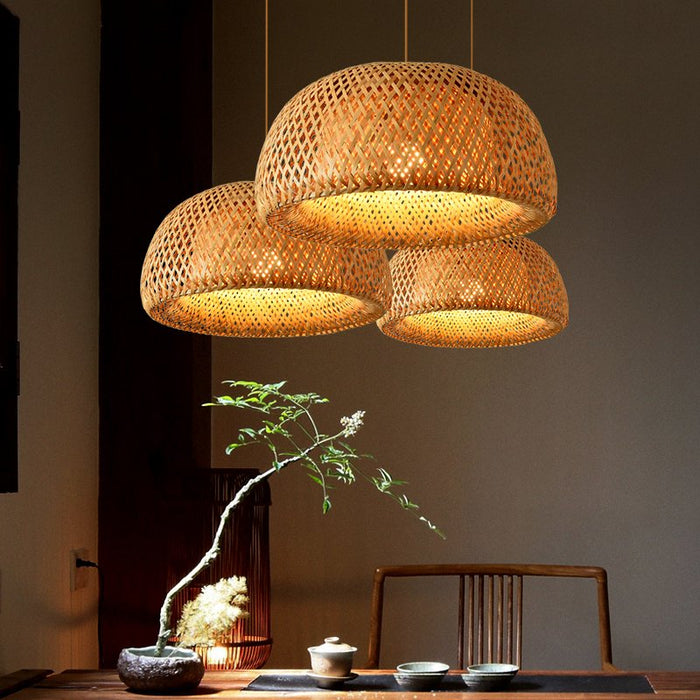 Rattan Cocoon Pendant Light - Level Decor