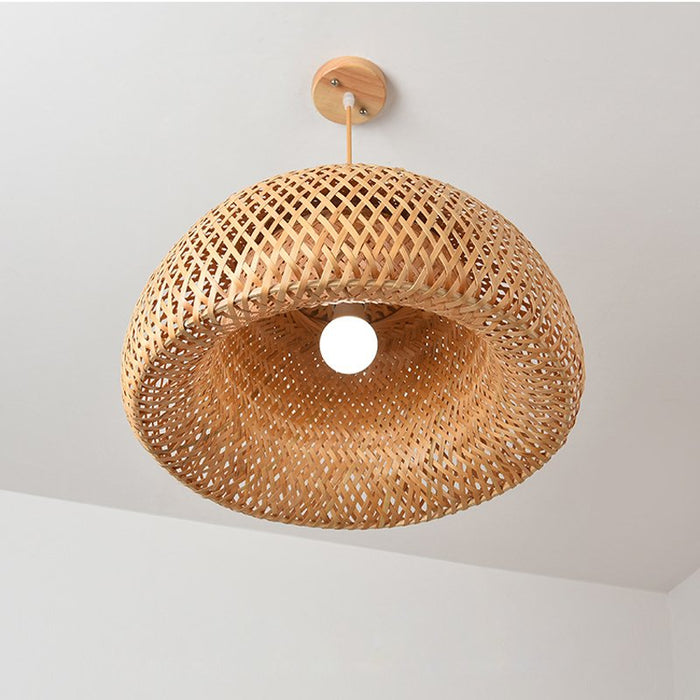 Rattan Cocoon Pendant Light - Level Decor