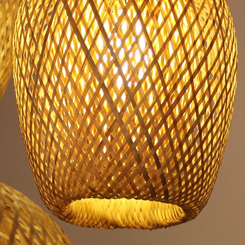 Rattan Cocoon Pendant Light - Level Decor