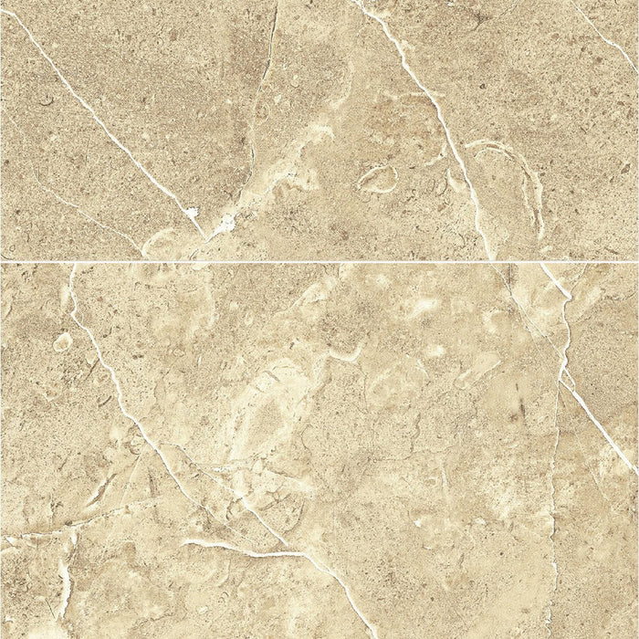Sandstone Beige Marble Effect Wall Panel | 400mm x 2.6m x 8mm (Pack of 4)