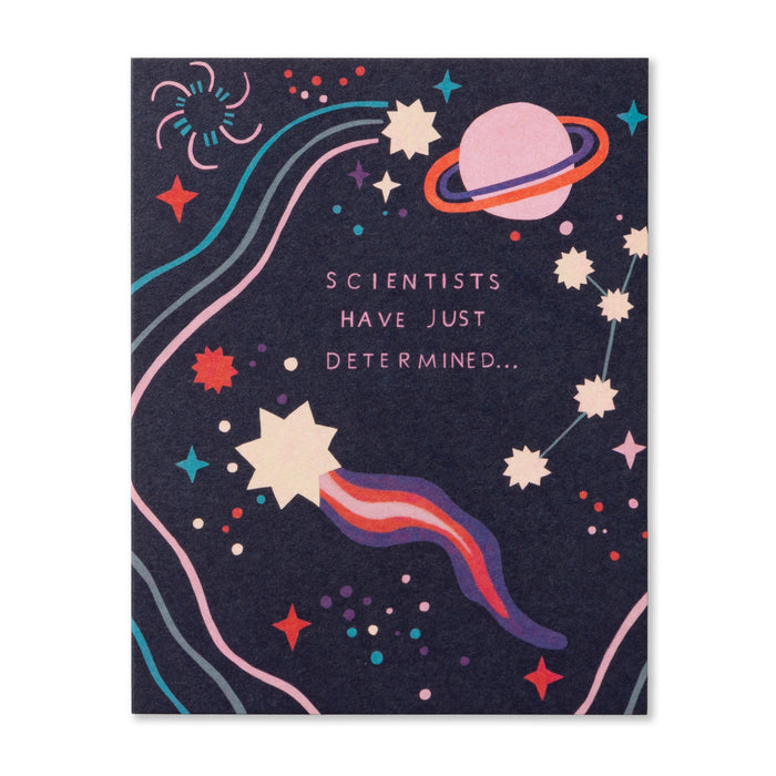 Scientists have just determined | GREETING CARD - THANK YOU