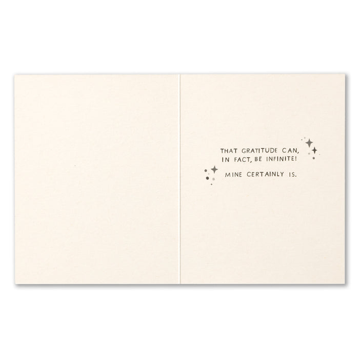 Scientists have just determined | GREETING CARD - THANK YOU