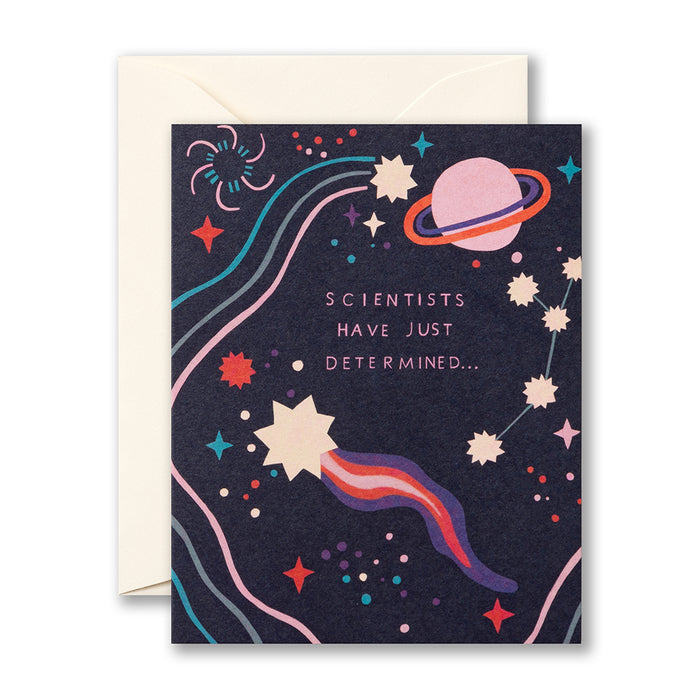 Scientists have just determined | GREETING CARD - THANK YOU