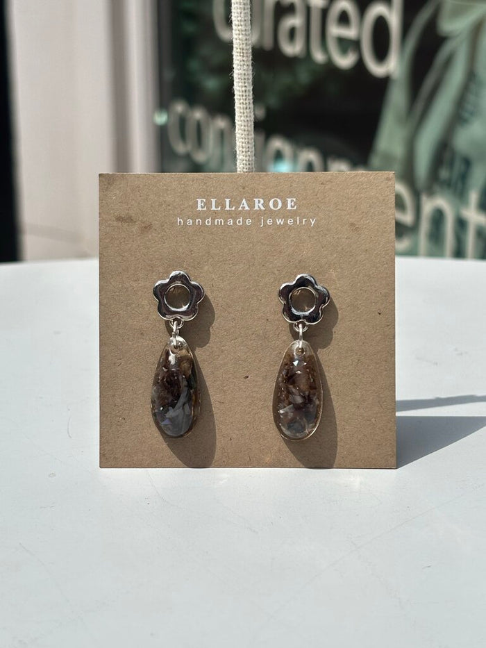 Seashell Teardrop Earrings